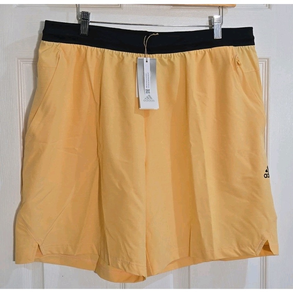 Adidas Mens Shorts XL Training Athletic Orange Axis Woven 3.0 HS3645